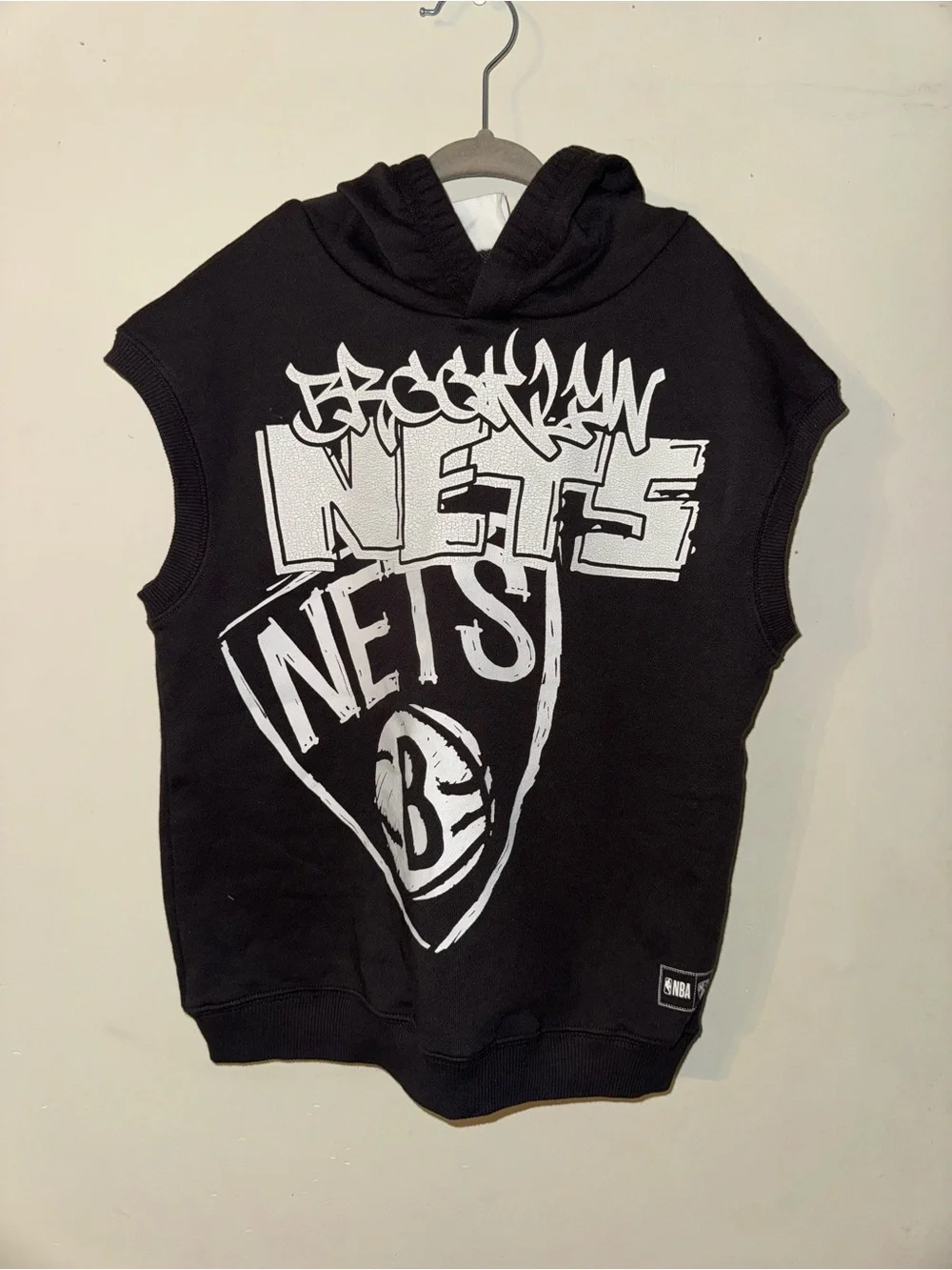 ‼️SALE‼️ Cotton NBA Brooklyn nets Sleeveless Hoodie